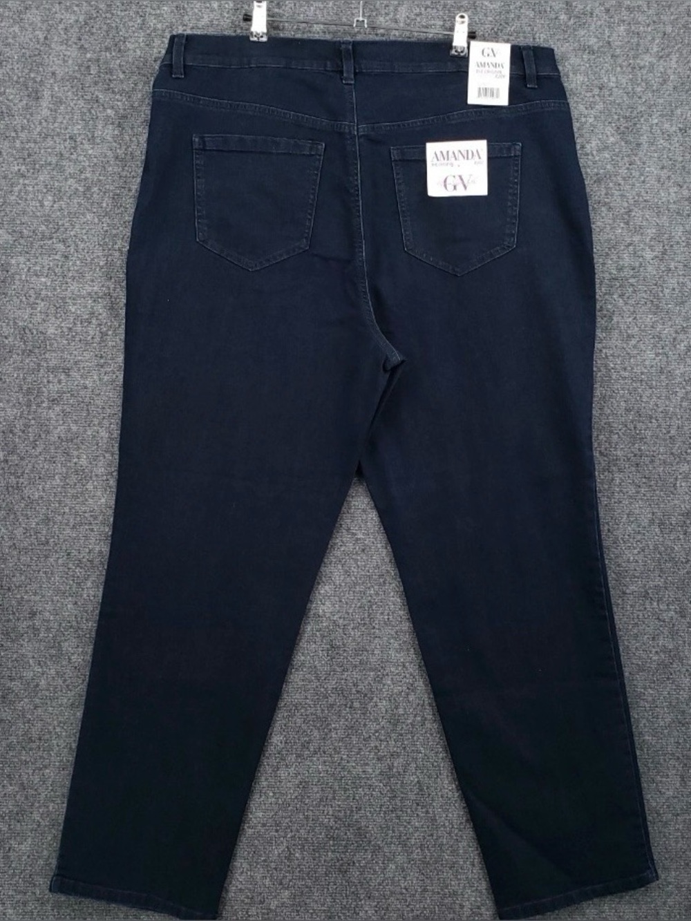 Gloria Vanderbilt Amanda Straight-Leg Jeans in Dark Blue